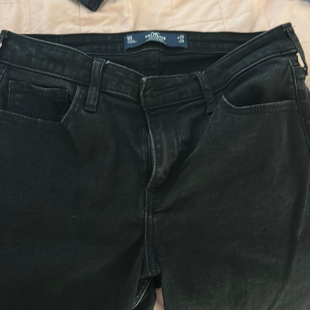 Black boot cut jeans size 9 short